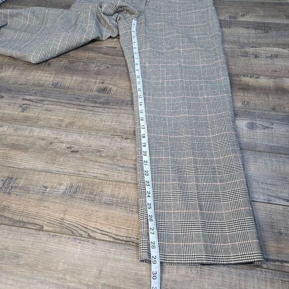 LL Bean Houndstooth Plaid Pants Trouser Pants Classic Fit Stretch Waist Size 12 - Picture 6 of 15